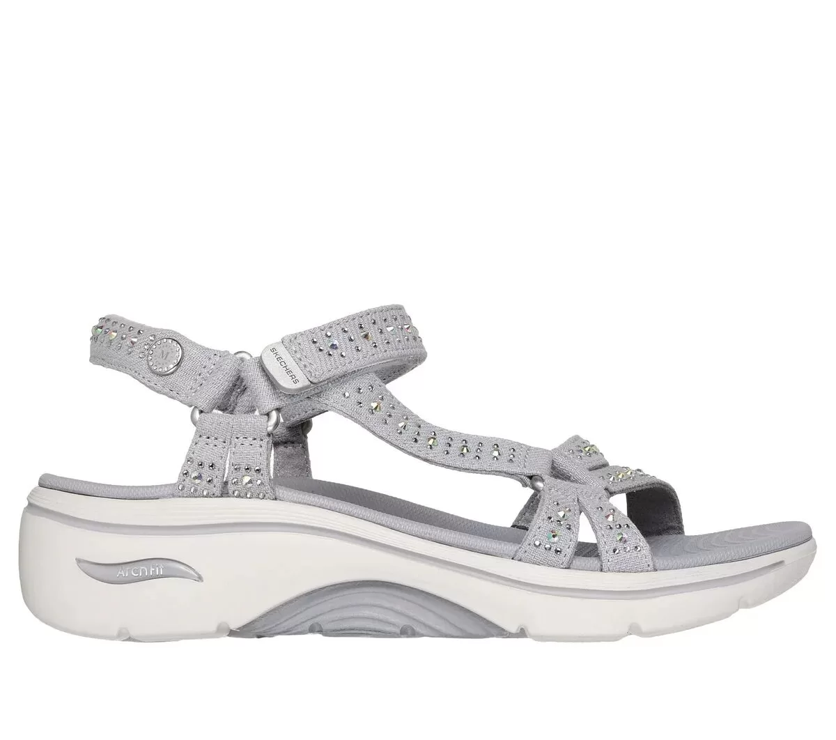 Martha Stewart: GO WALK Arch Fit 2.0 Sandal – Glitter