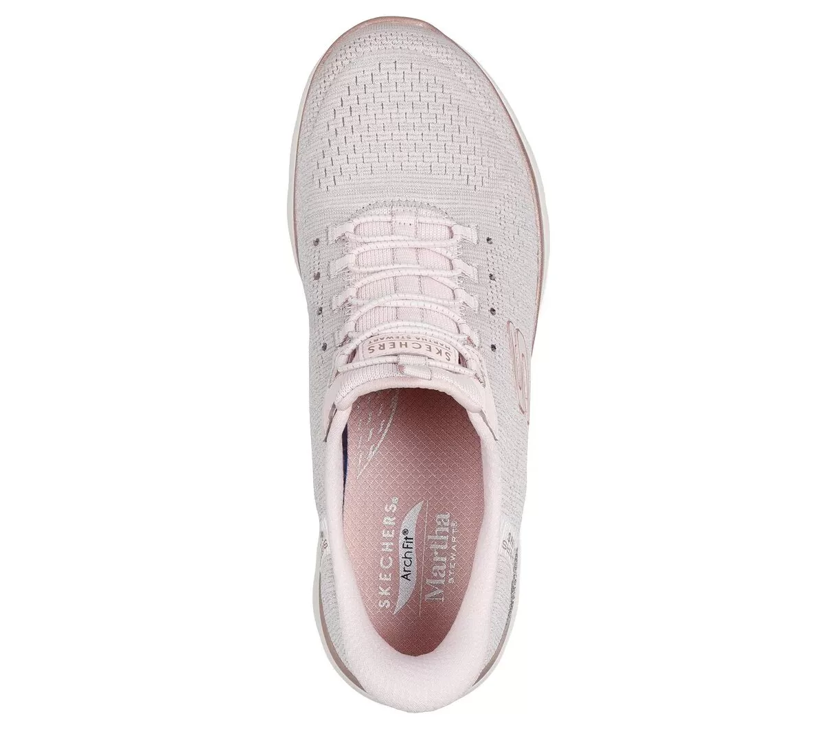 Martha Stewart Skechers Slip-ins: Arch Fit Summits – Soft Shimmer